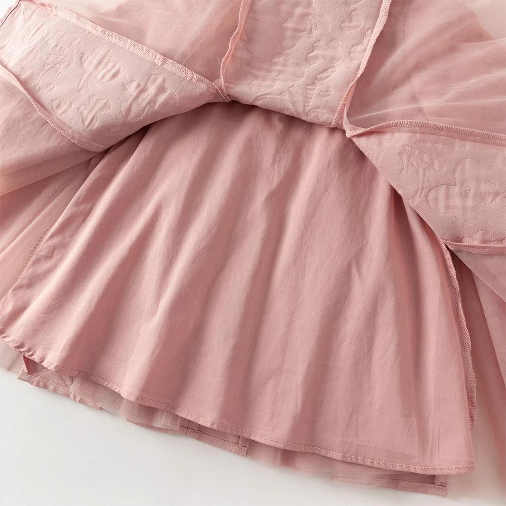 Dave Bella automne fille robe élégante charme doux mignon enfants princesse maille robe mode fête en