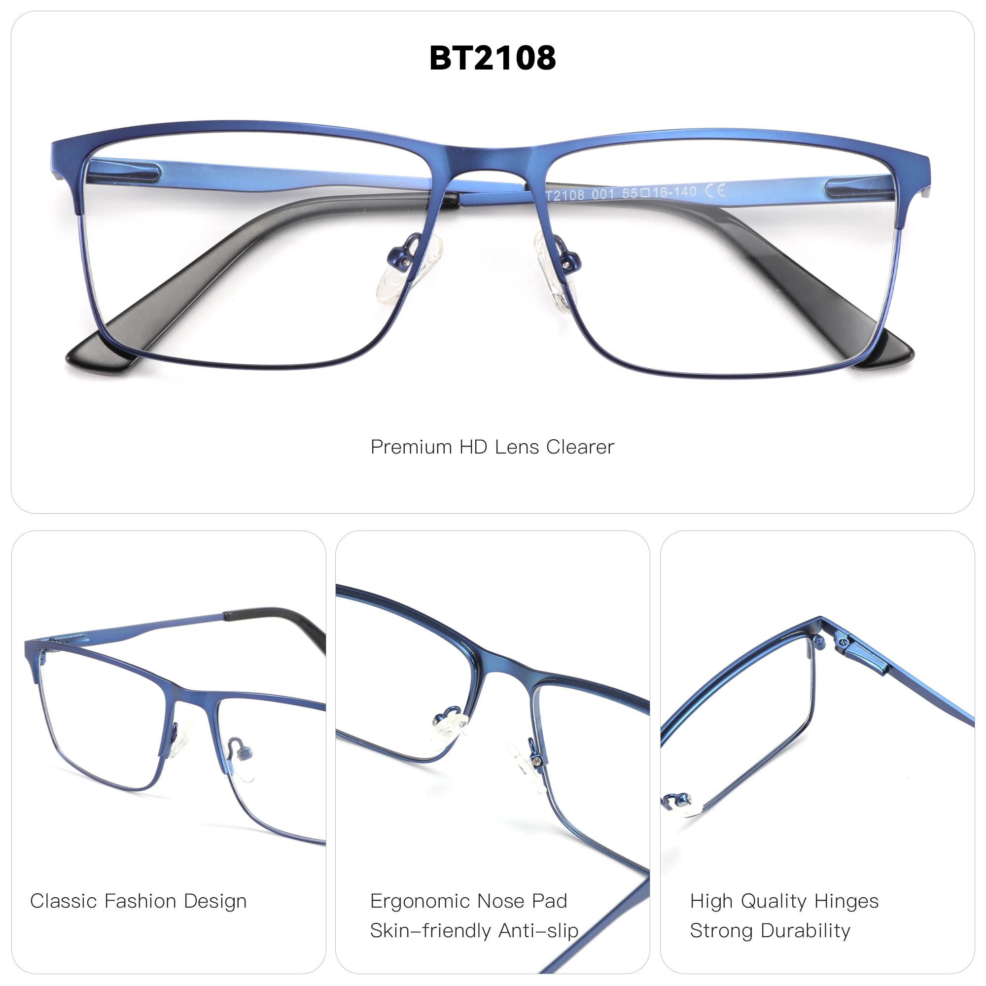 ZENOTTIC hommes alliage de titane lunettes optiques cadre mode mâle lunettes carrées ultraléger méta