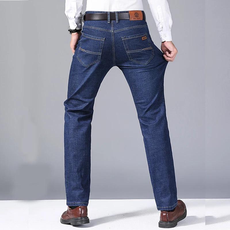 Hommes doux droit Denim pantalon 2025 automne classique affaires noir Biker jean salopette Masculino