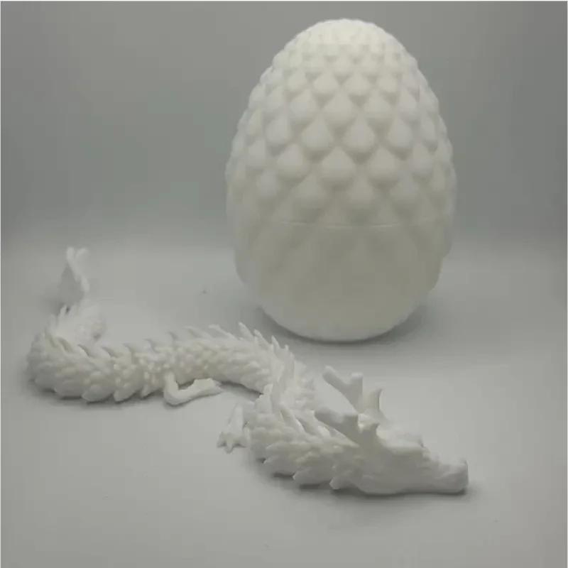 Oeuf Surprise de Dragon chinois 3D, Mini décor articulaire mobile, cadeau de bureau mignon à collect