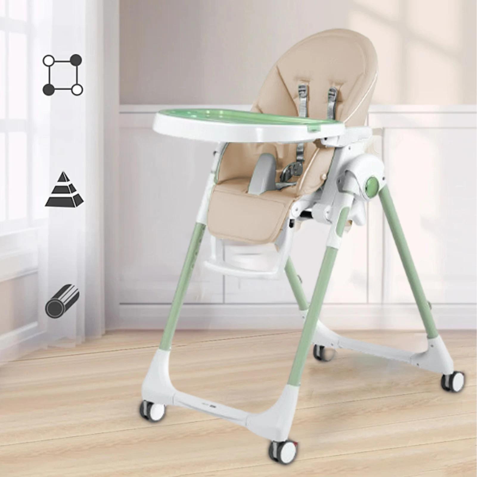 Housse de chaise de salle à manger Portable en cuir PU pour bébé, housse de siège multifonctionnelle