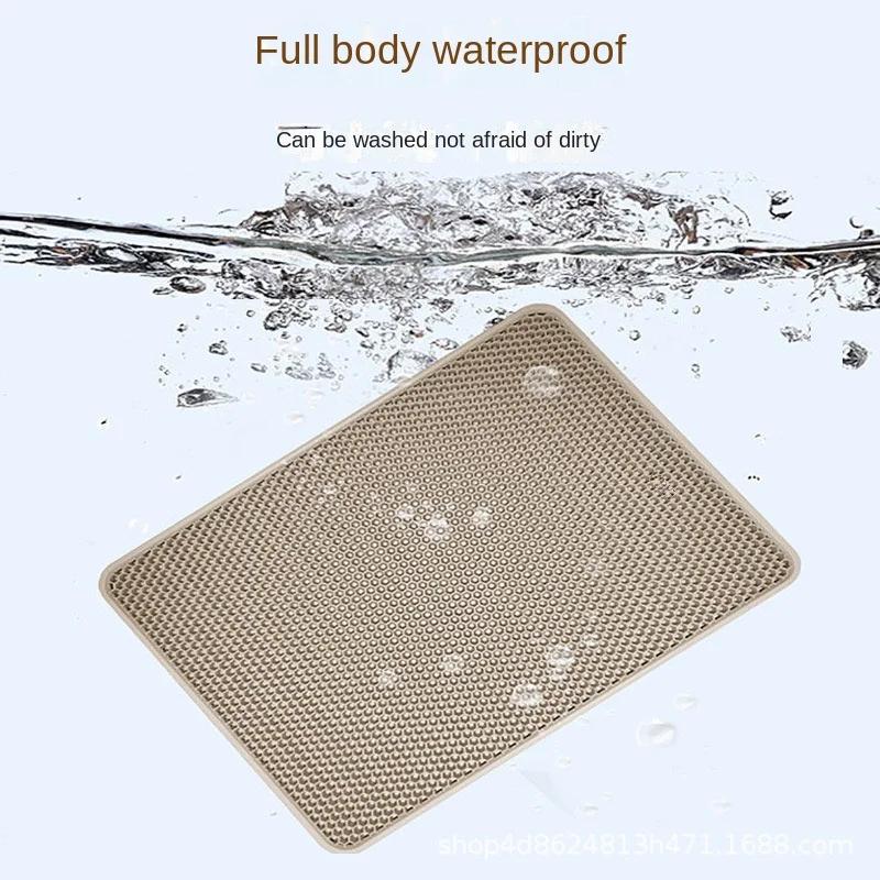 Polymère brûleur imperméable à double couche pour litière pour chat, grande taille, toilettes pour a