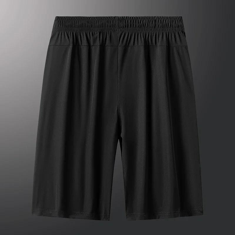 Hommes grande taille Shorts décontracté és 6XL 7XL grande taille Shorts de sport glace soie extensib