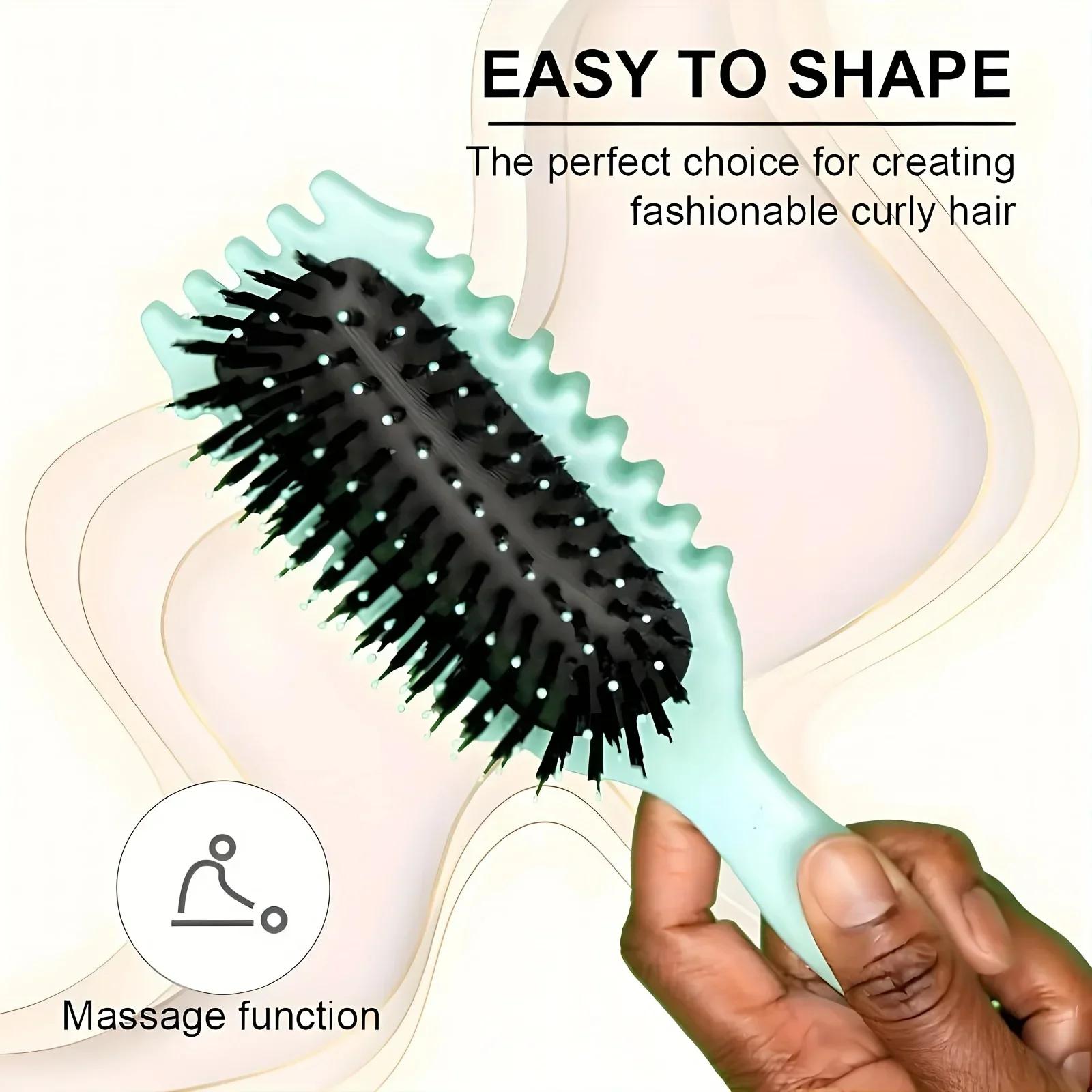 Brosse professionnelle pour définir les boucles, peigne à bonbons pour des boucles parfaites, doux s