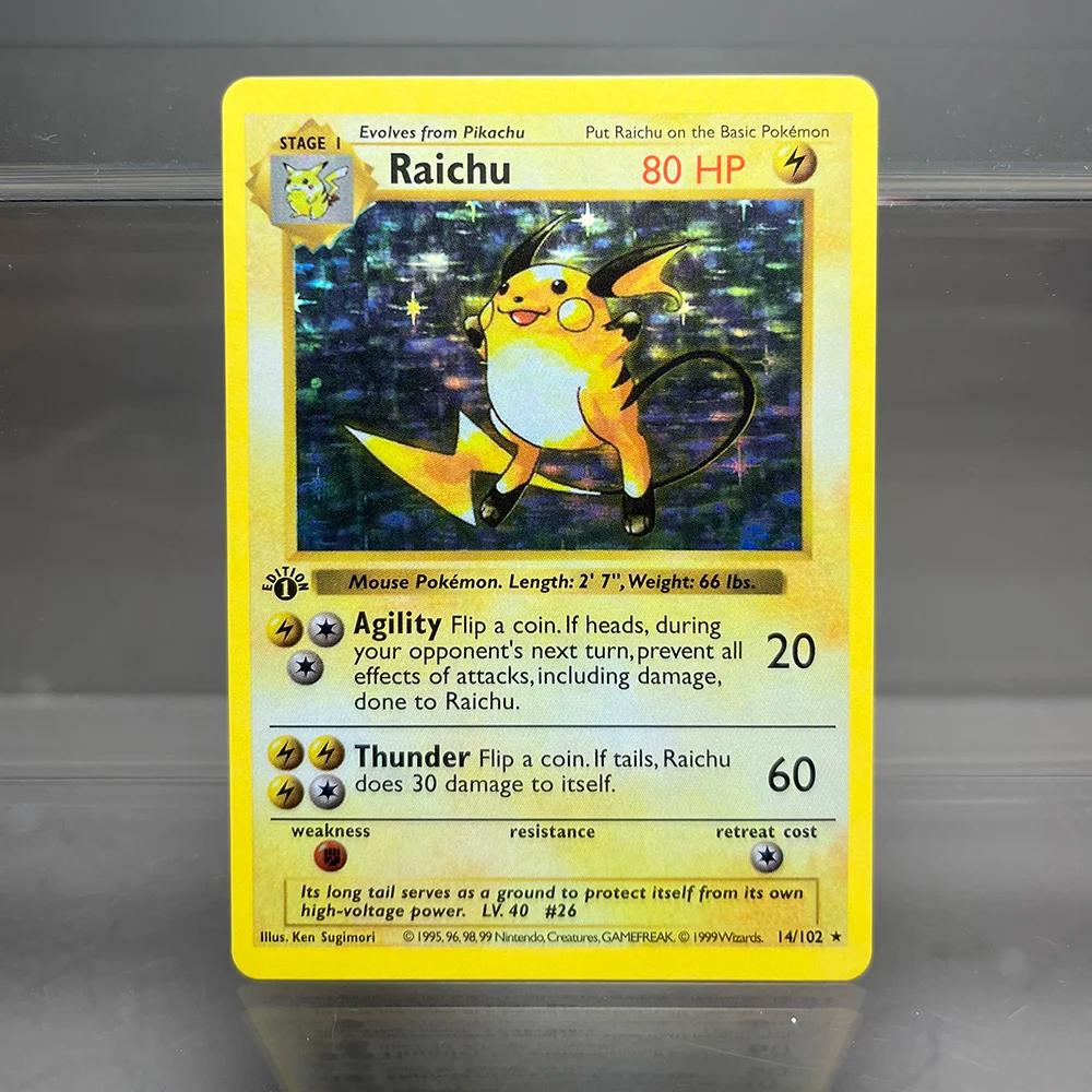 PKM-Cartes de collection à feuille unique, Charizard, Blastoise, Dragonite, jeu de cartes proxy PTCG
