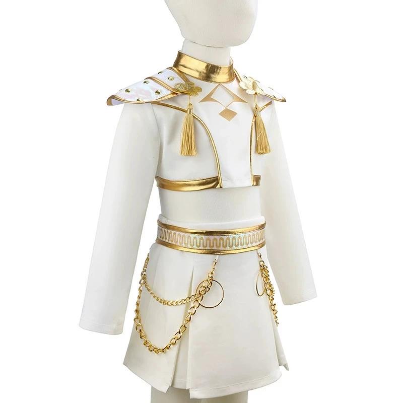 Ensemble de vêtements pour filles Hunters Pop Cosplay Singers, décoration en chaîne métallique vérit