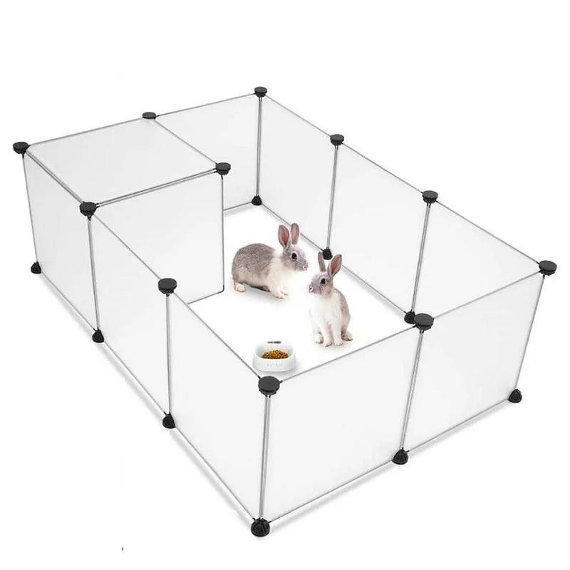 Parc bricolage petit animal de compagnie librement combiné pliable chien Cage cour clôture pour chie