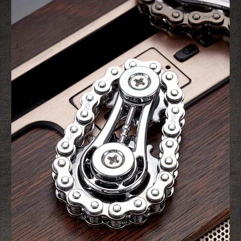 Nouvelles pignons volant d'inertie doigt Gyro Fidget Spinner anti-stress anxiété chaînes de vélo en 
