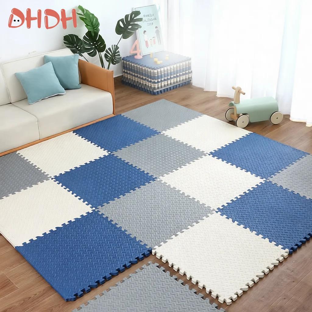 Tapis de jeu pour bébé épais de 2.5cm, carreaux en mousse EVA, Puzzle antidérapant imbriqué, pour ch