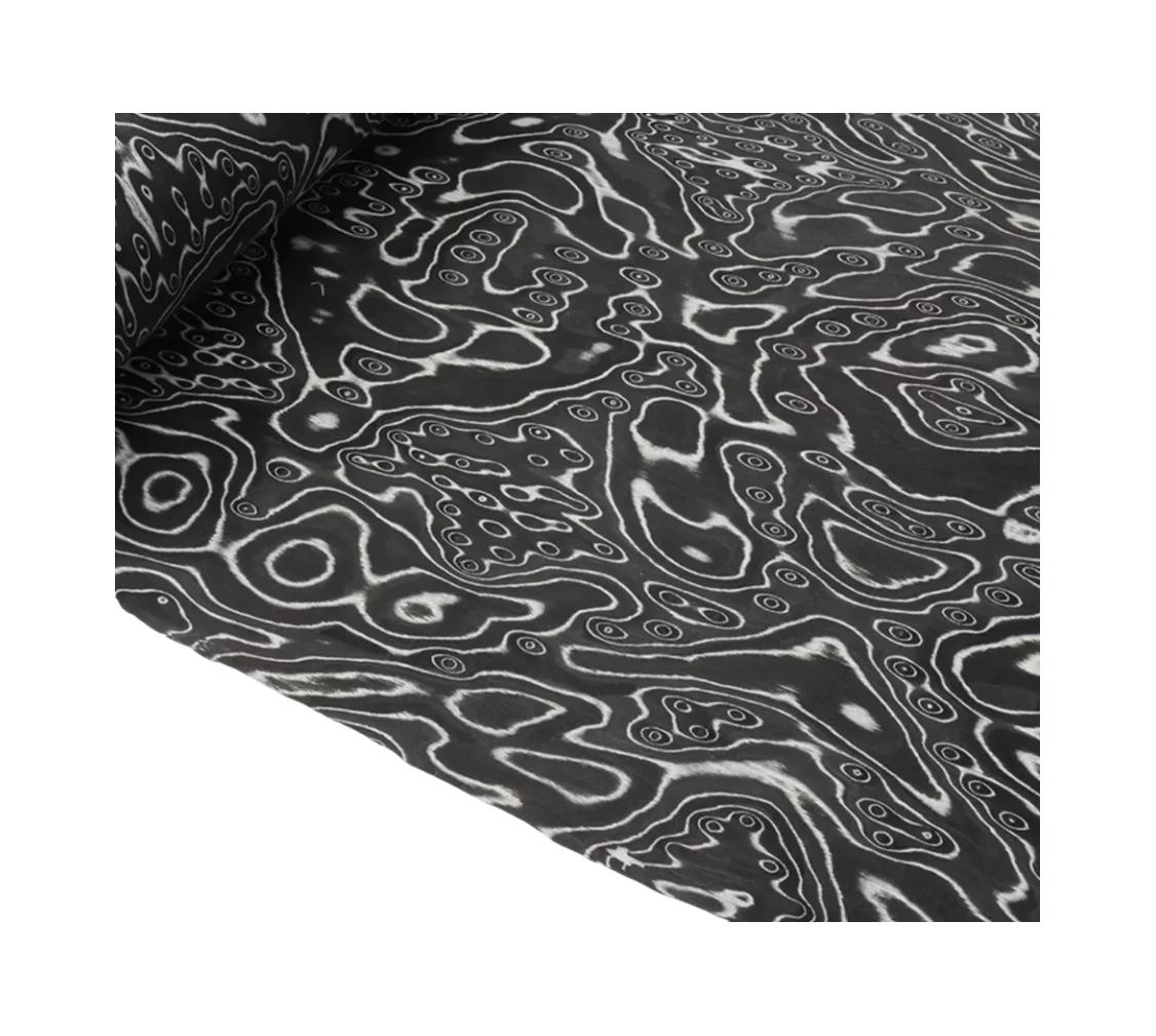 L:2.5 mètres largeur: 580mm T:0.5mm texture de perle de glace noire placage de bois matériaux de tra