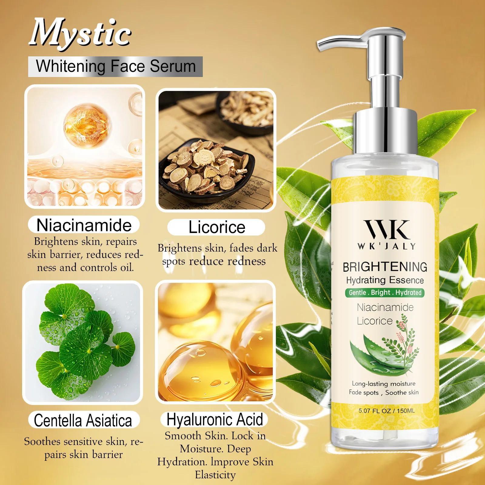 Sérum éclaircissant à la réglisse WK JALY, essence anti-taches, éclaircit le teint, hydrate, pour le