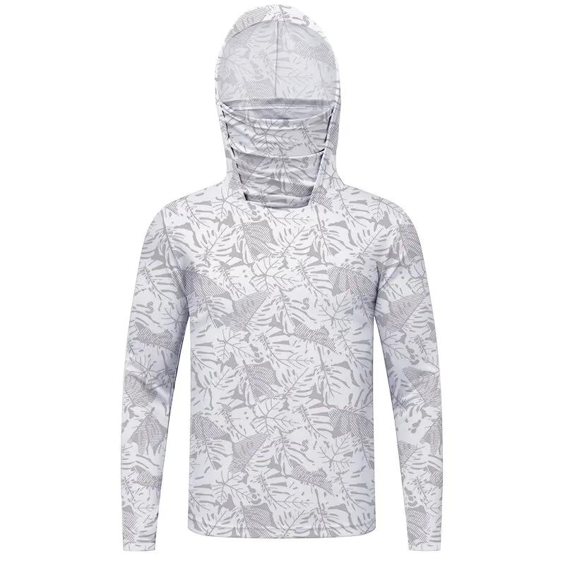 T-shirts de protection solaire pour hommes, manches longues, résistants aux UV, pêche, randonnée, ma