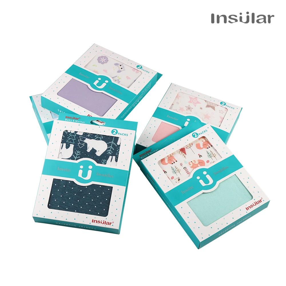 Insular 2 pièces/ensemble cocon nouveau-nés infantile coton tricot bébé emmaillotage couvertures pou