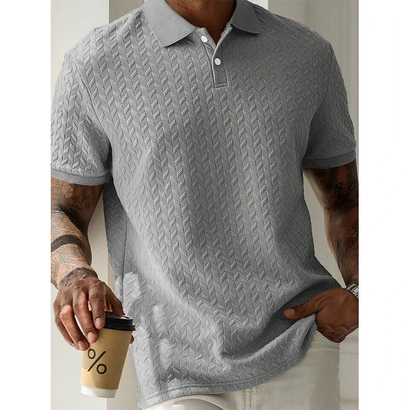 Polo d'été à manches courtes pour hommes, Streetwear, hauts de couleur unie, marque respirante