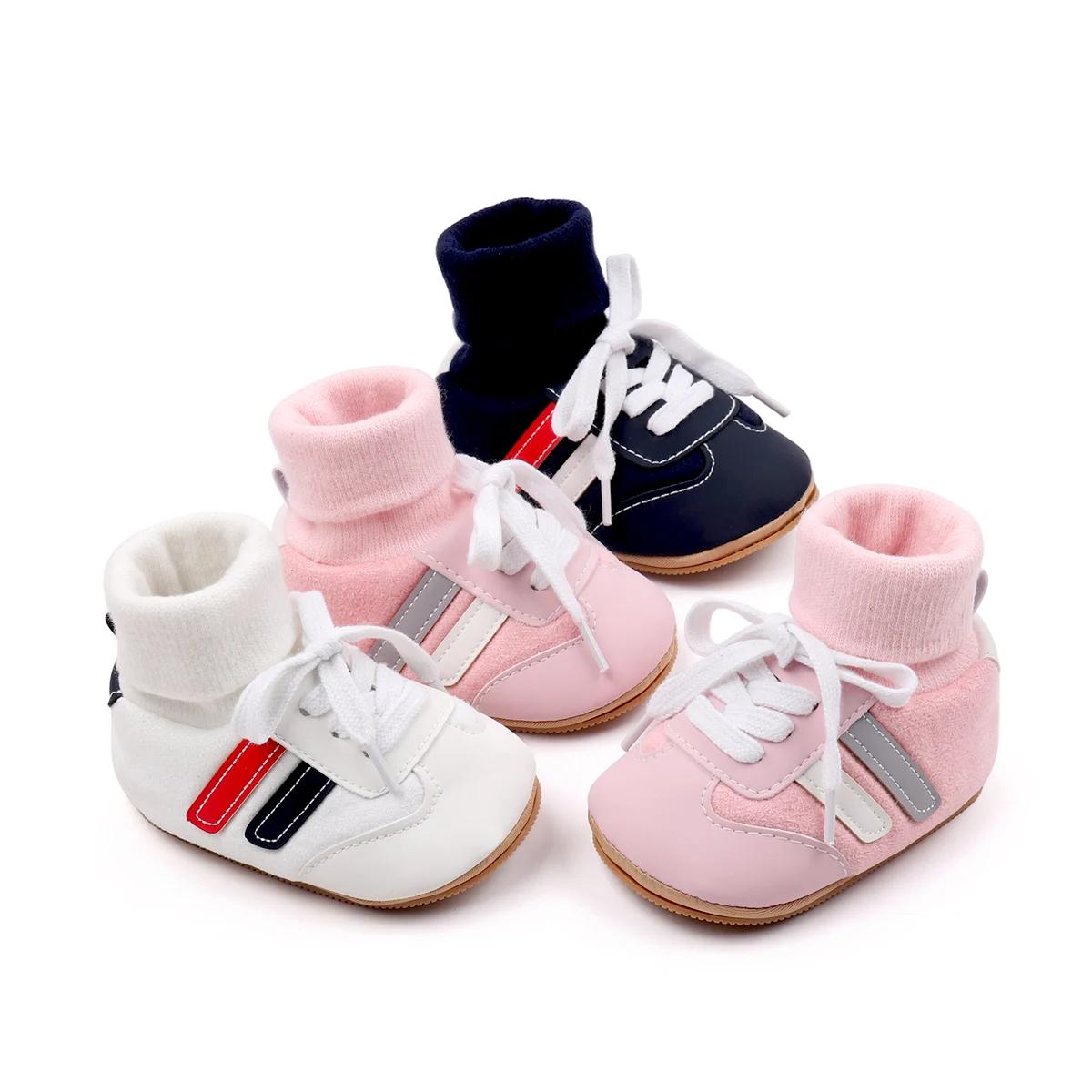 Chaussette bébé Shos automne et hiver bébé filles garçons Style couvert de cheville 0-1 ans anti-dér
