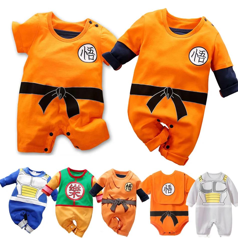 Bébé Anime vêtements végéta barboteuses nouveau-né Kuririn Roshi tenue d'entraînement infantile enfa