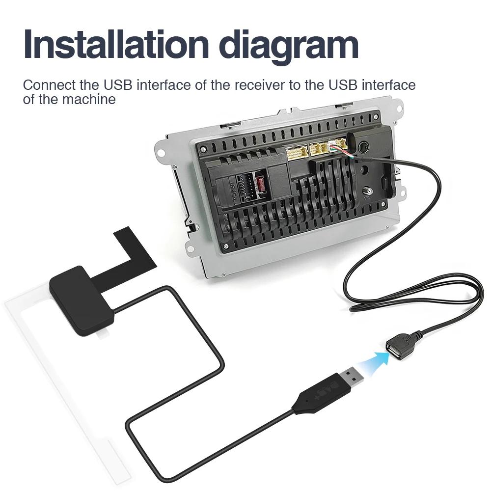 Antenne DAB pour système Android, autoradio, adaptateur USB, stéréo DAB +, récepteur, lecteur, prise