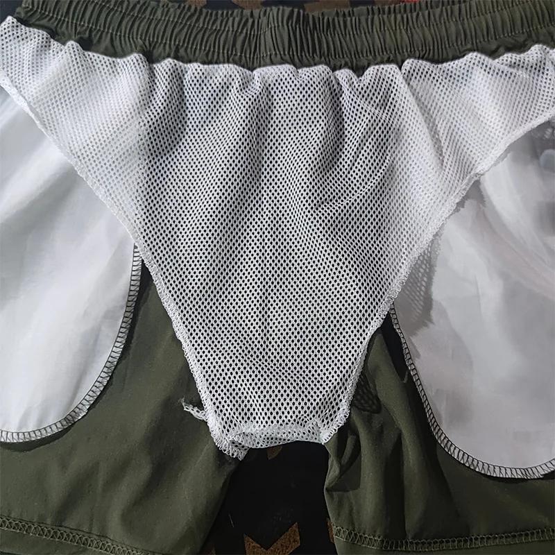 Maillot de bain pour hommes, gymnases d'été, Fitness, musculation, short de plage imprimé croisé, Bo