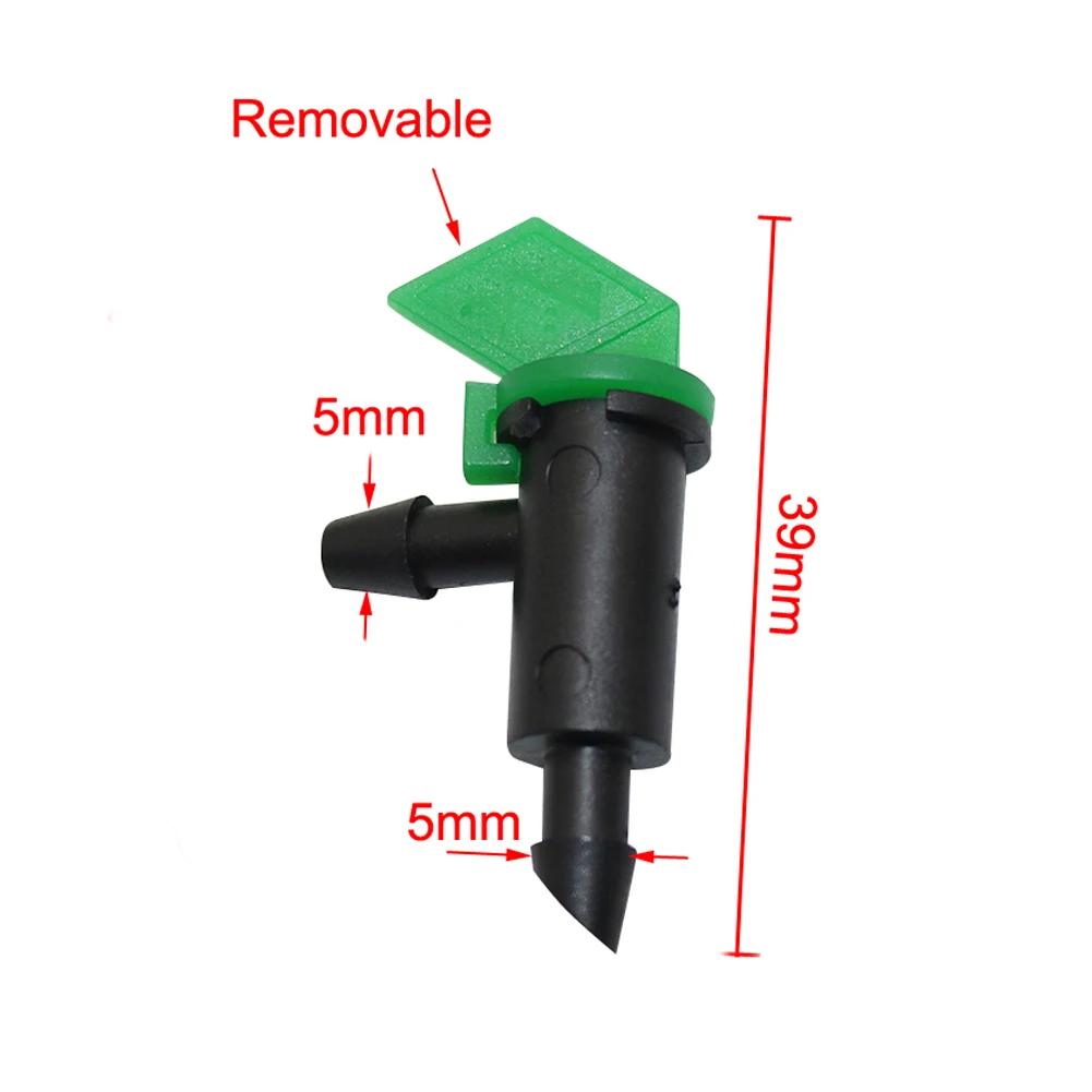 Goutteur de drapeau 4L/8L/16L, 200 pièces, 1/4 pouces, barbelé, flux stable, Micro émetteur d'irriga