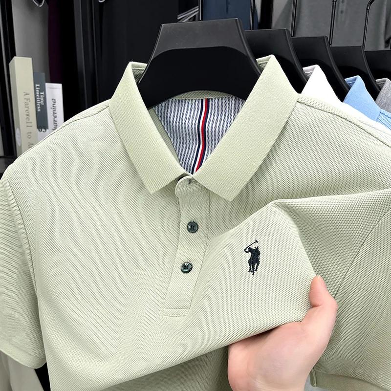 100% coton manches courtes polo shirt Summer New respirant hommes t - shirt marque haut de gamme Pau