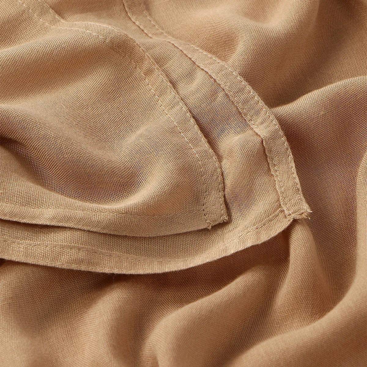 185*75 cm musulman Modal Hijab rayonne coton châles pour femmes mince plaine écharpe grande taille f
