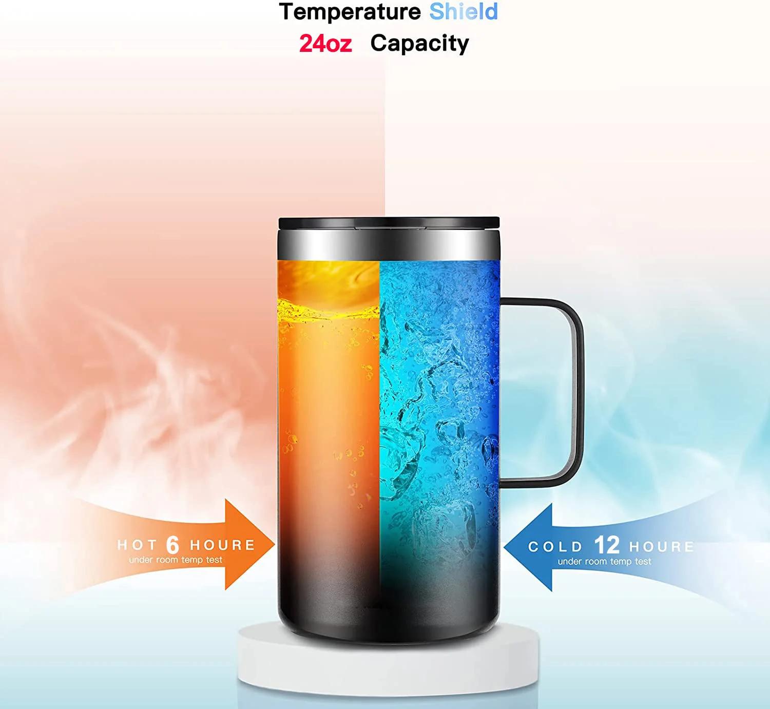 Tasse à café en acier inoxydable de 680ml, Thermos anti-fuite, flacon thermique de voyage sous vide,