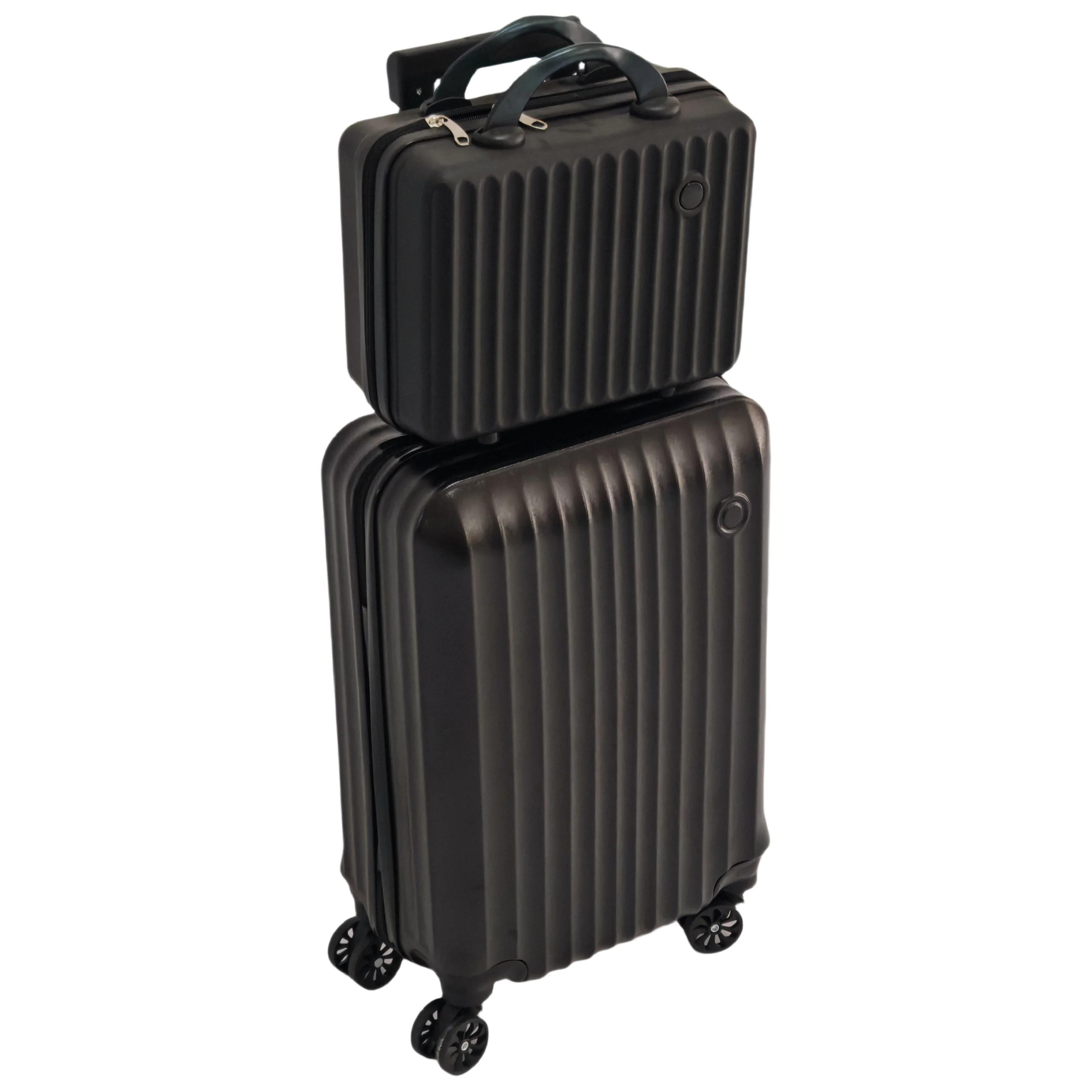 Ensemble de 2 pièces, boîtier de chariot de 20 pouces et combinaison de valise de 14 pouces, roues u