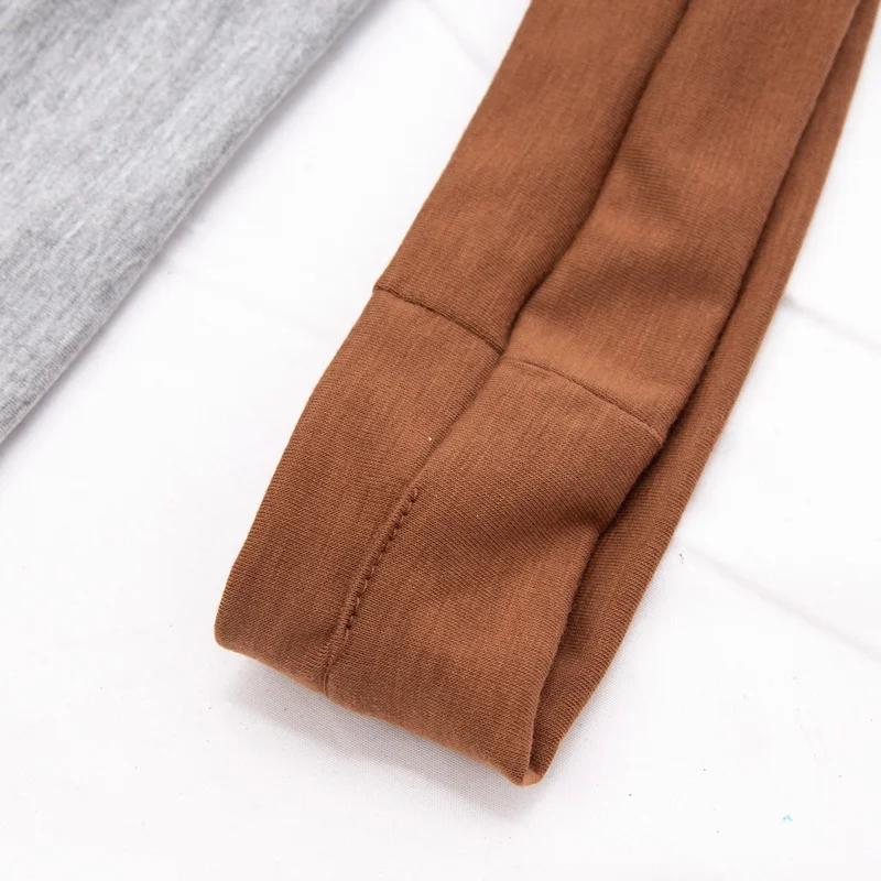 Bandeau élastique en coton, bandeaux à la mode pour femmes et hommes, solide, course à pied, Fitness