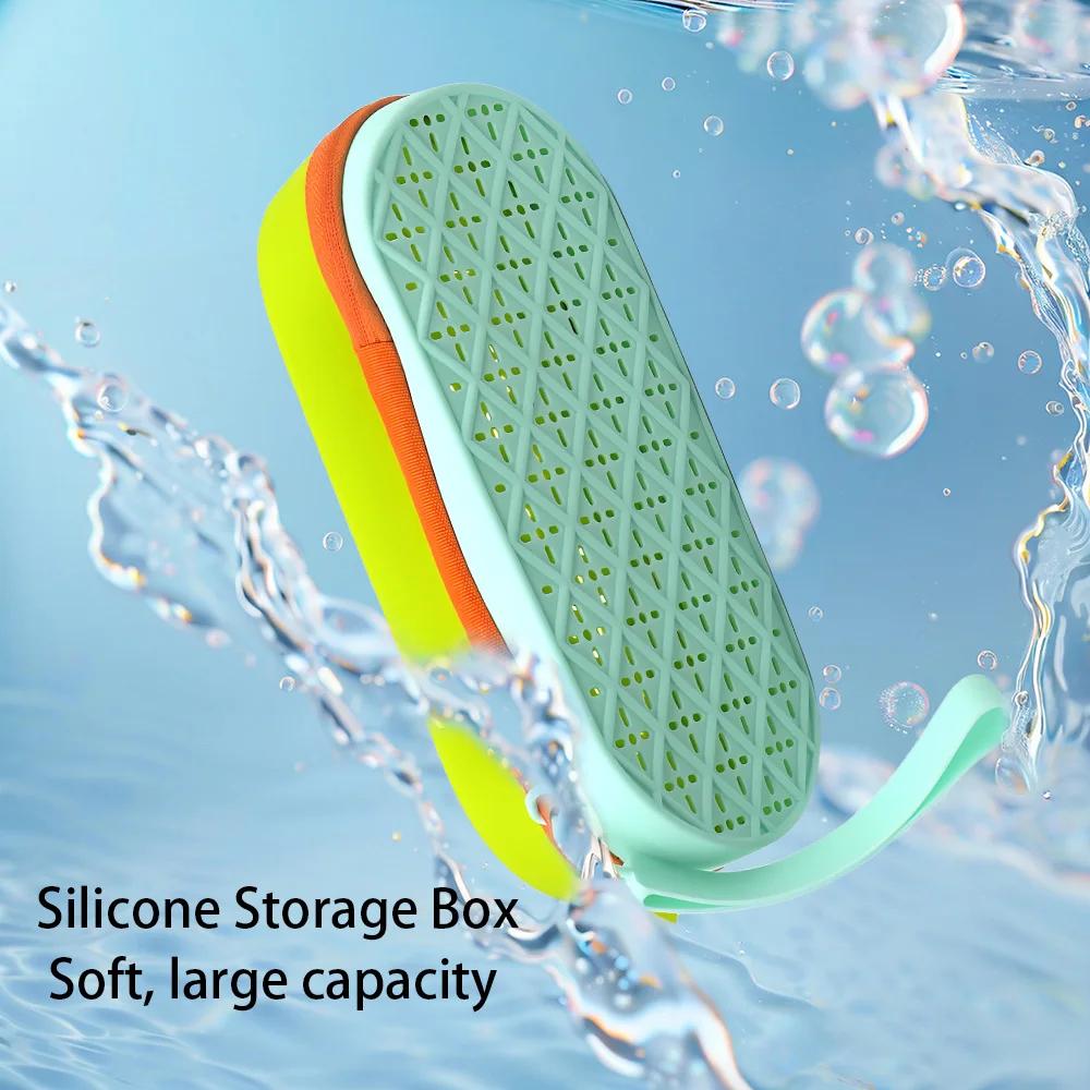 Organisateur de lunettes de natation en Silicone, étui de protection souple, équipement de natation,