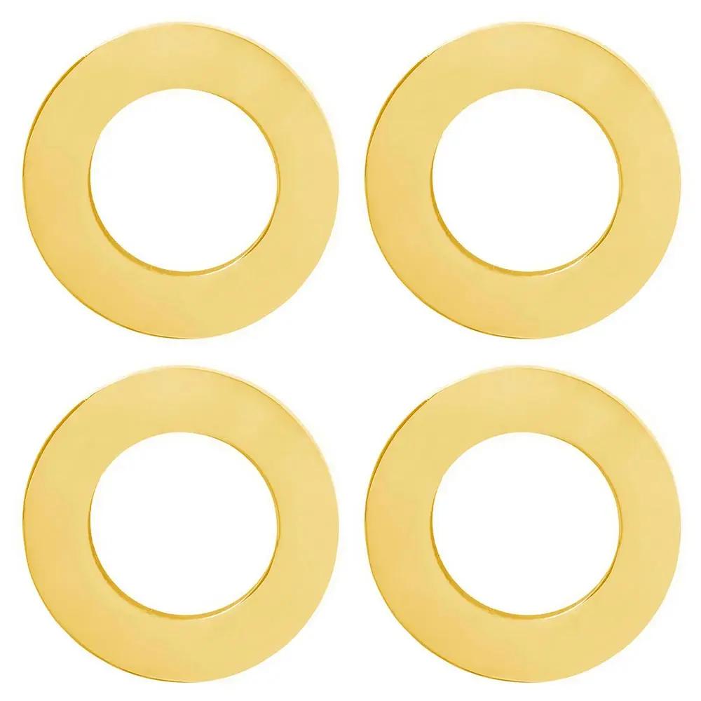 Étiquette vierge ronde polie miroir en acier inoxydable pour chien, bracelet, collier, bijoux, acces
