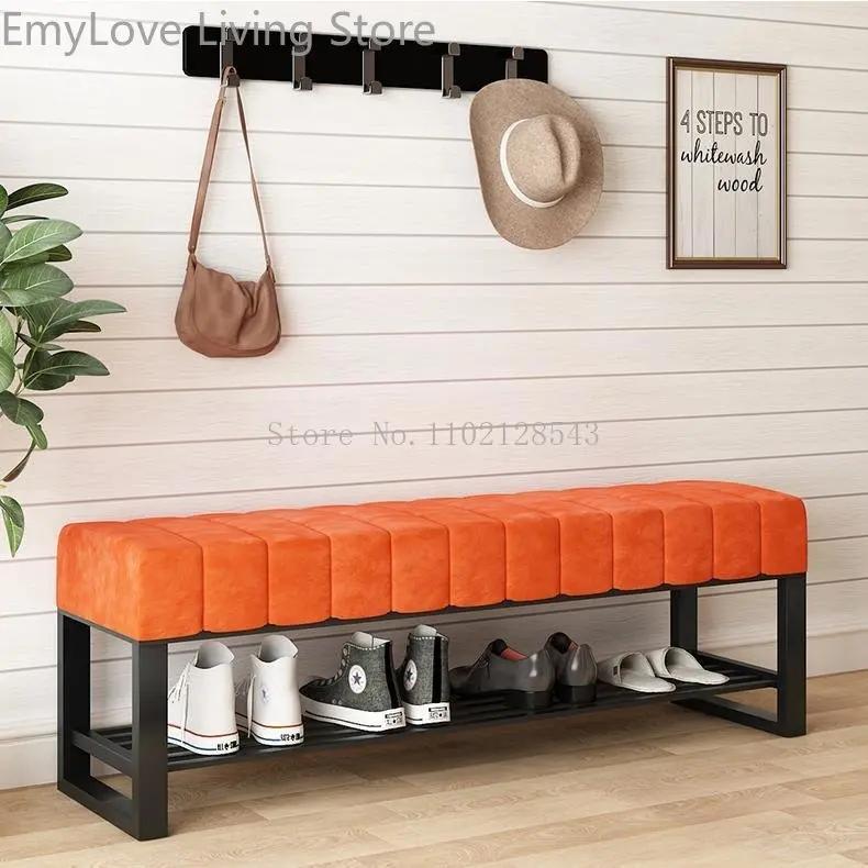 Tabouret nordique à langer, meuble de maison moderne, porte, banc de salon, canapé, poufs simples, b