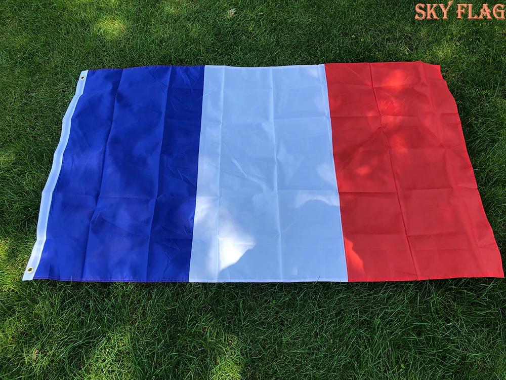 Drapeau de SKY livraison gratuite drapeau de la grande France 90*150 cm suspendu bleu blanc rouge fr
