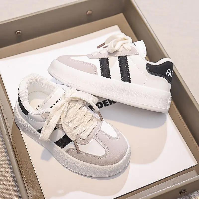 Baskets tendance pour filles, chaussures de sport décontractées pour enfants, semelle souple, légère