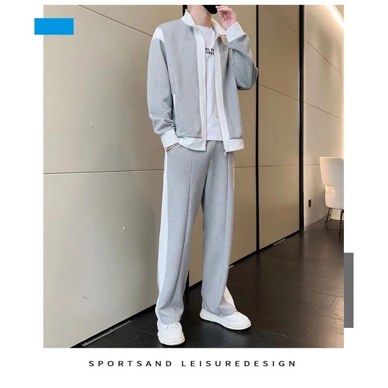 Costume de sport décontracté pour hommes, nouvelle collection printemps, tendance, veste personnalis