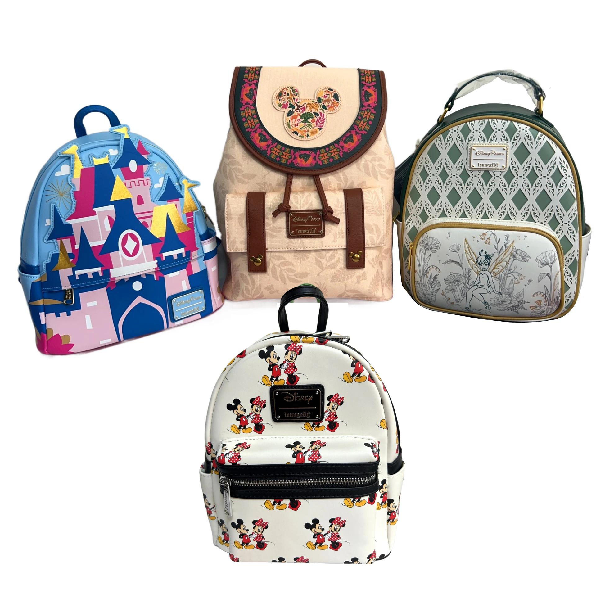 Sac à dos enfant 2025 original DISNEY Catoon Castle Anime pour bébés filles, motif fleurs, cosplay, 