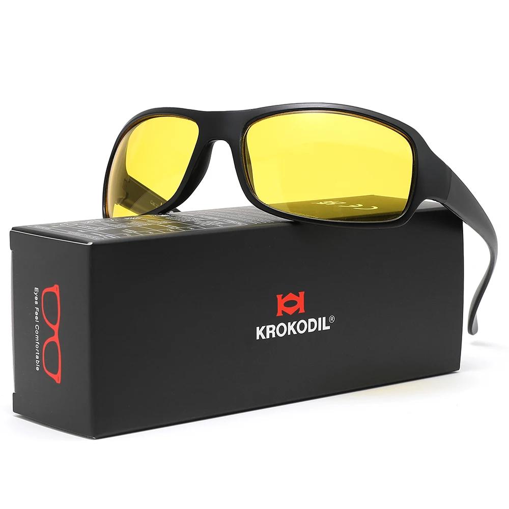 Lunettes de conduite pour hommes et femmes, lunettes de Vision nocturne Anti-reflet, coupe-vent, lun