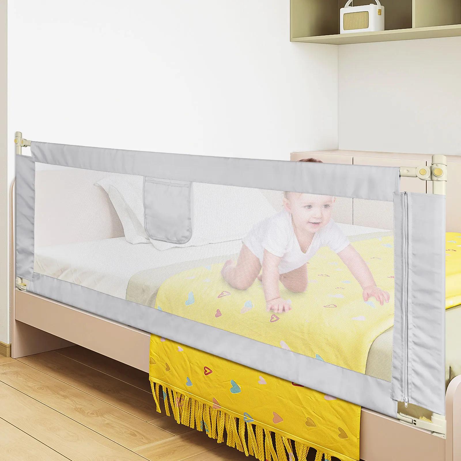 Barrière de Lit Enfant et Bébé Antichute 150 cm / 180 cm / 200 cm