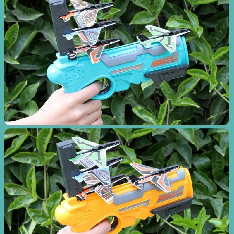 Catapulte à bulles lanceur d'avion avec 6 petits avions, jouets d'avion amusants pour enfants, catap