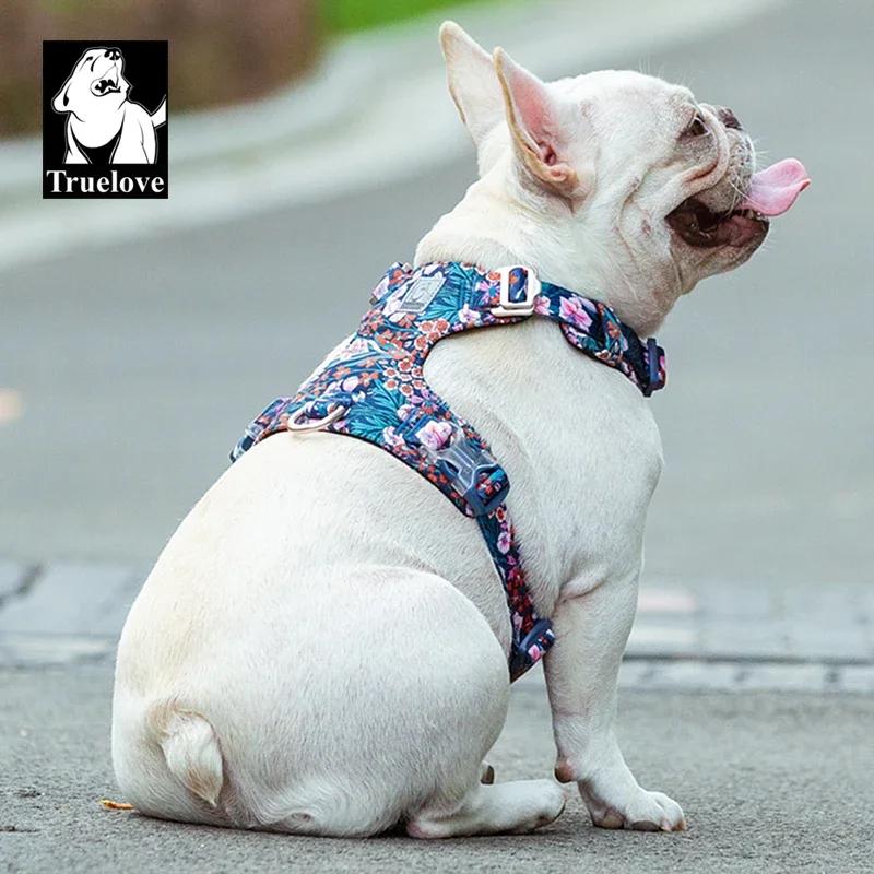 Truelove harnais pour chien nouveau harnais de conception de mode pour petit grand chien coton Flora