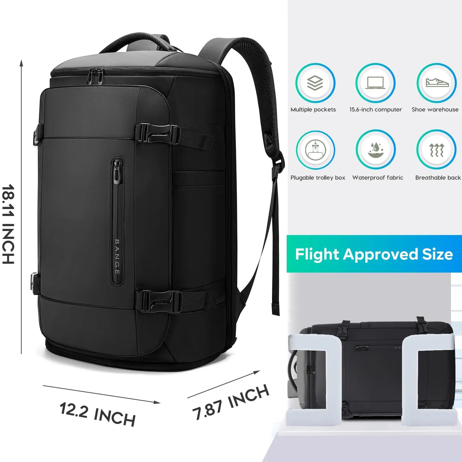 BANGE Multi nouveaux hommes sac à dos sport voyage affaires grande capacité séparation sèche et humi