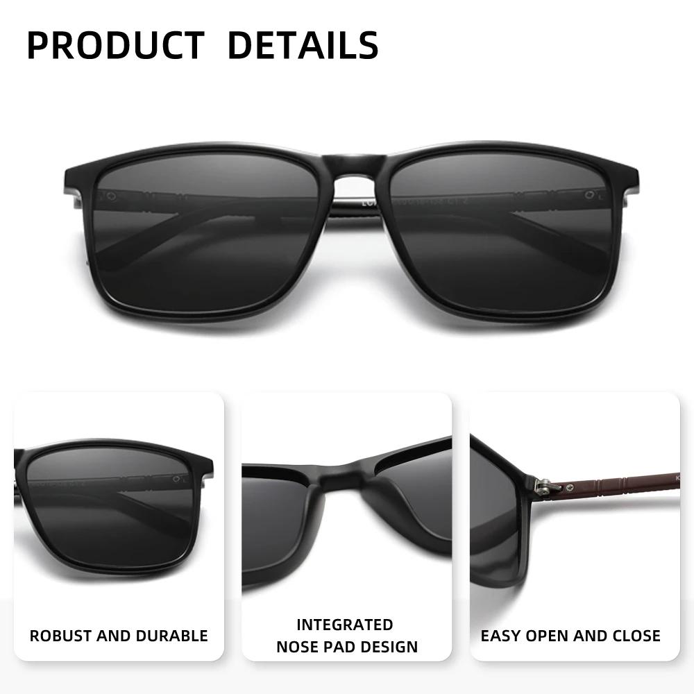 Lunettes de soleil rectangulaires classiques pour hommes et femmes, pour la conduite, la pêche, Prot