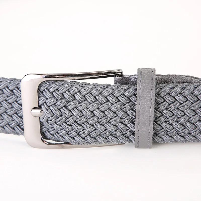 Ceinture tissée élastique grande taille 130 140 150cm, sangles de taille perforées décontractées pou