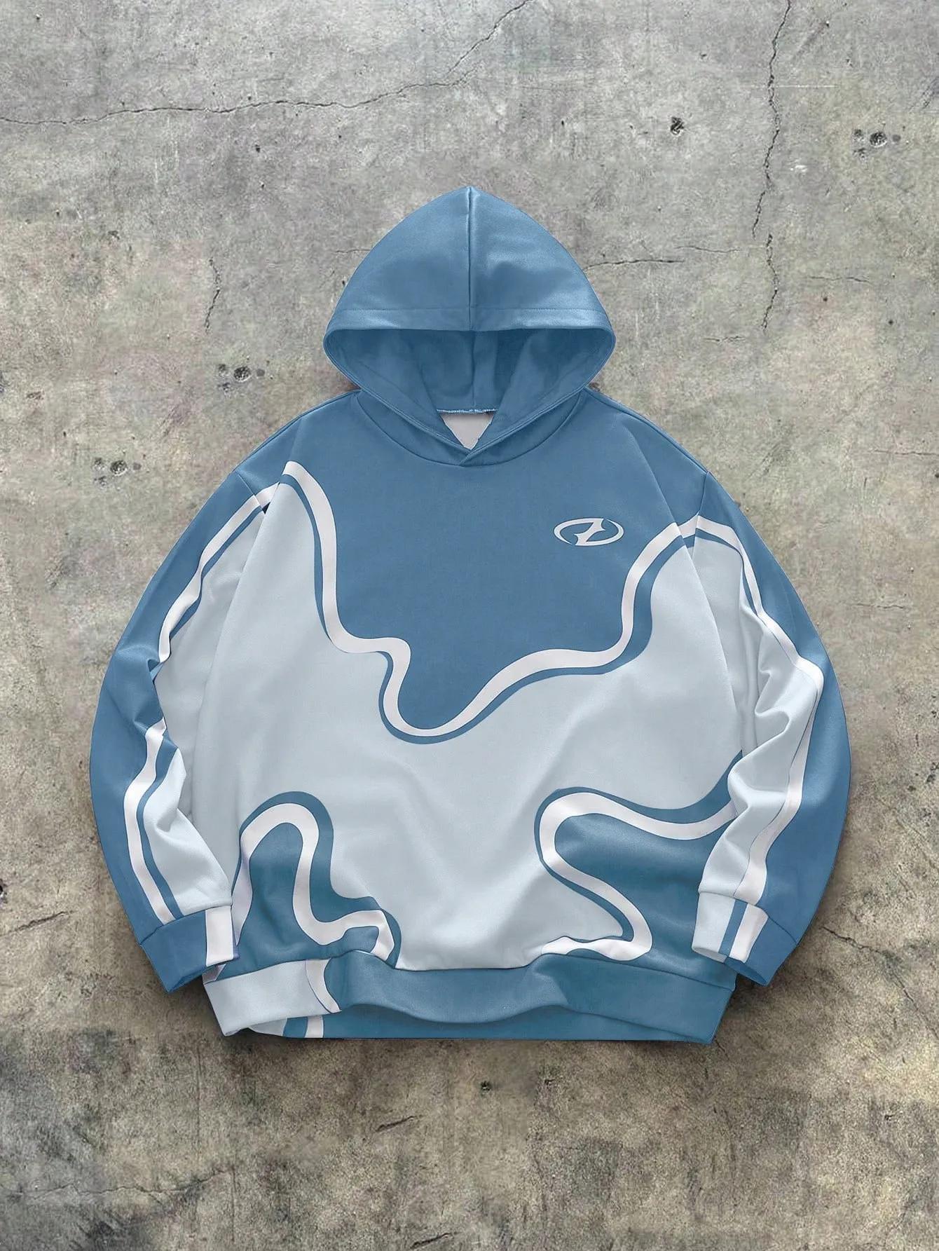 Le nouveau sweat-shirt à capuche pour hommes pour le printemps et l'automne 2025 présente un motif 3