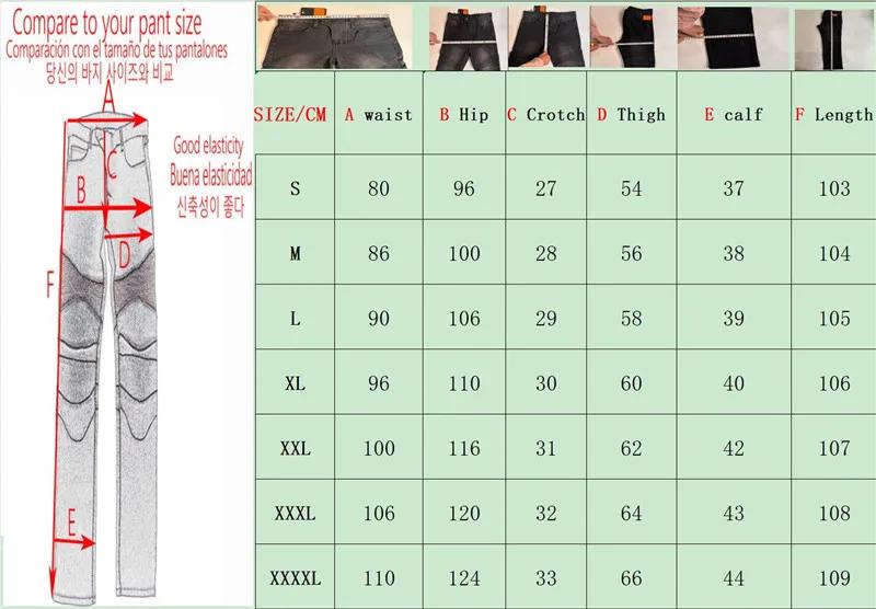 Jean moto pantalons Motocicleta Hombre jean à plumes Version Standard pantalon de conduite en voitur