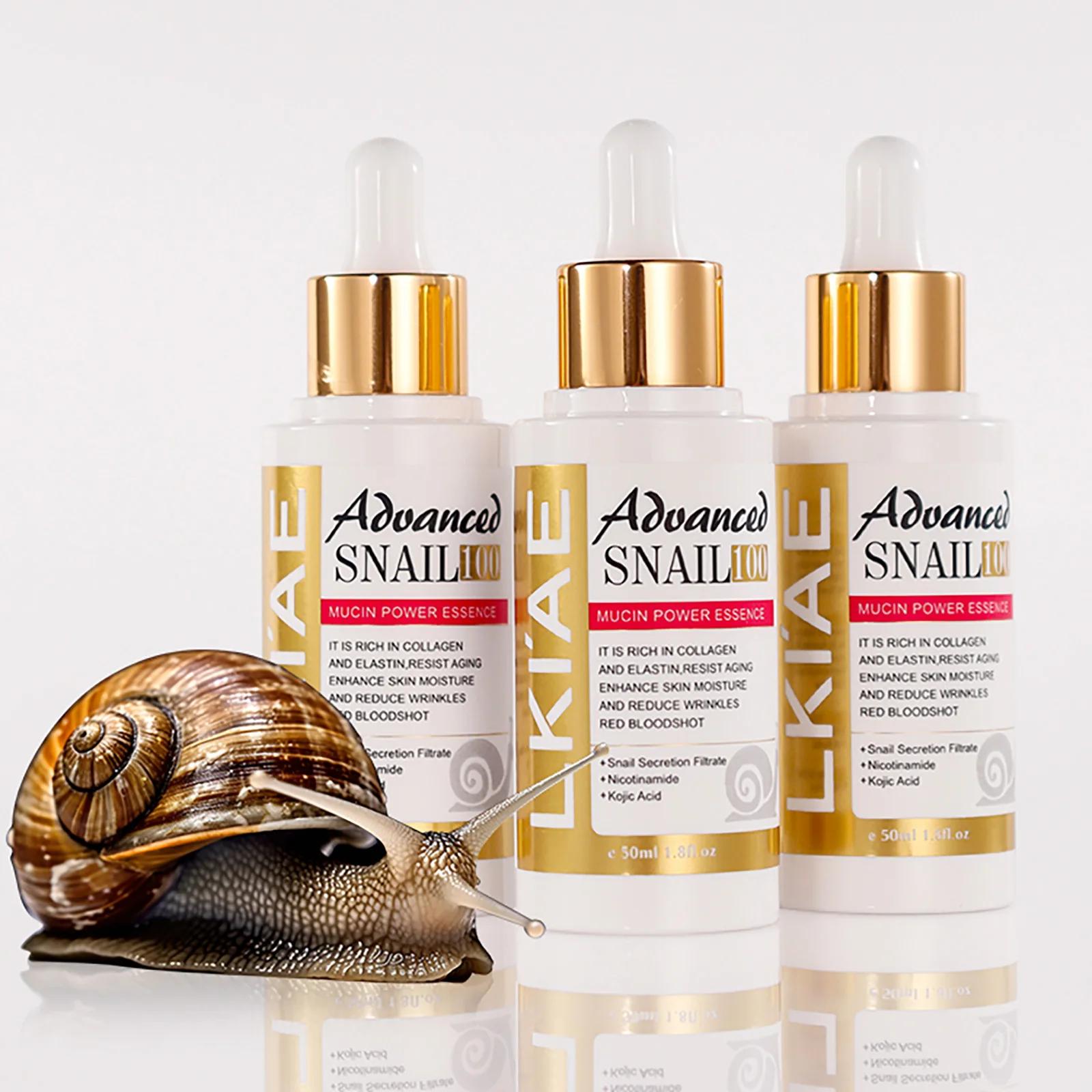 Essence avancée de puissance de mucine d'escargot, sérum éclaircissant et raffermissant pour la peau