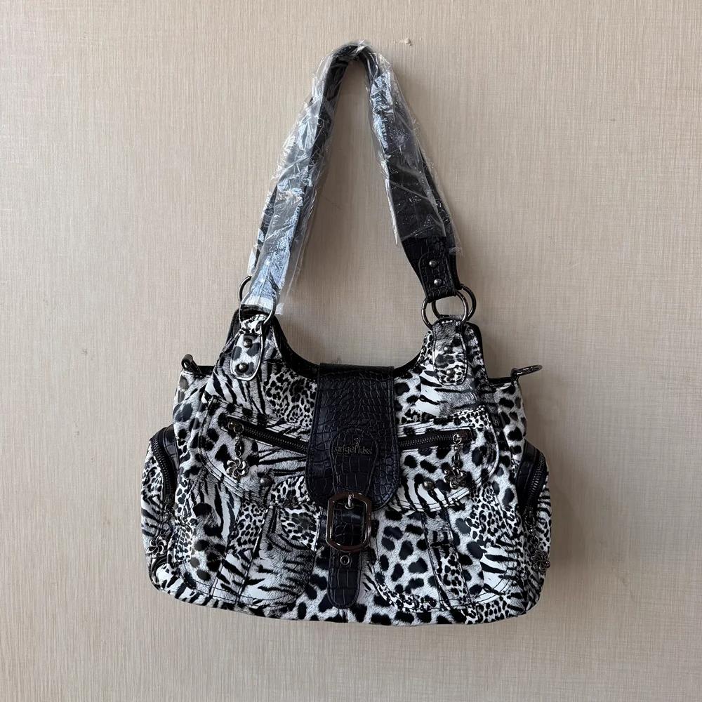 Sac à main Andel Kiss pour femme, sac à bandoulière serpentine en PU, sac bouffant multi-poches, sac