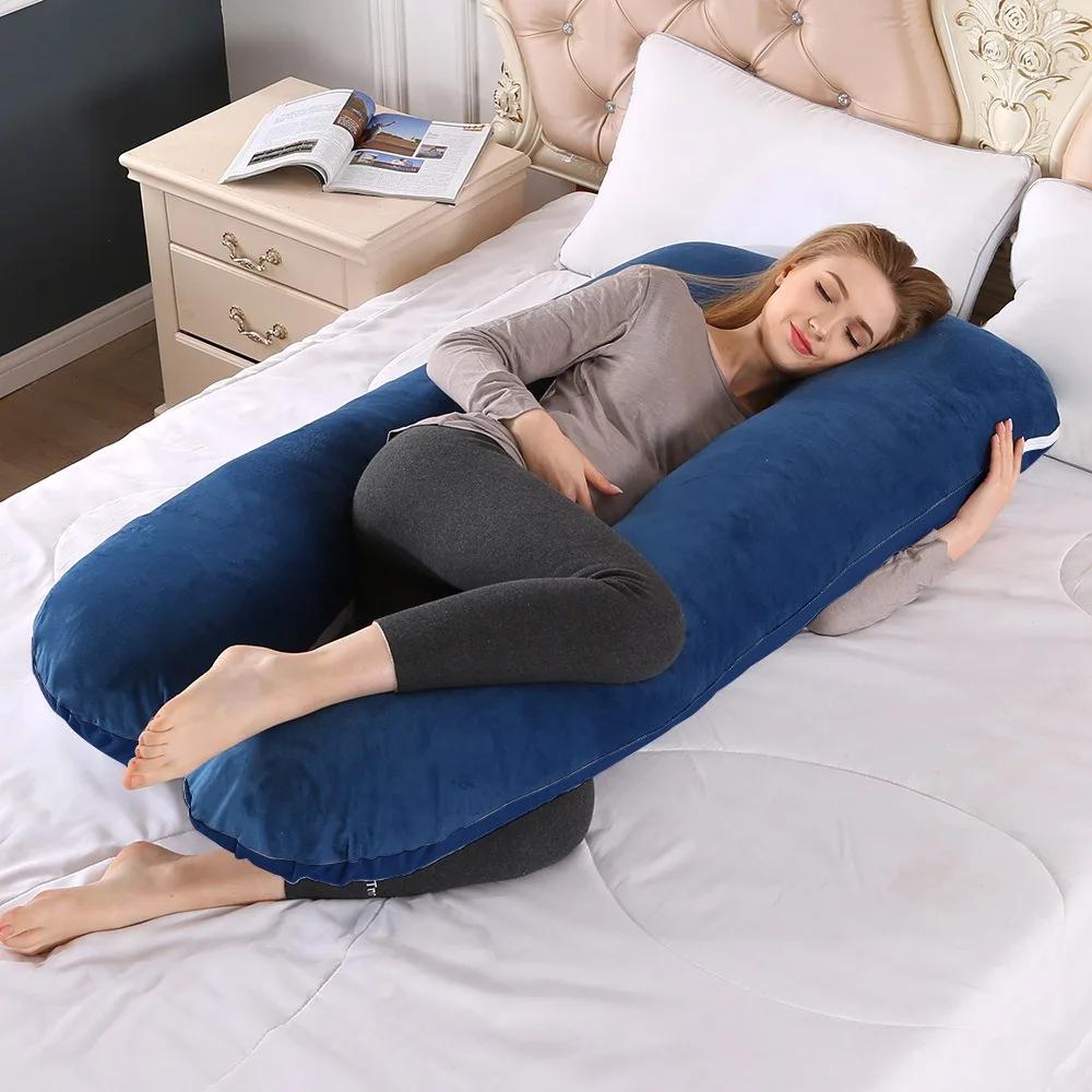 Oreiller corporel en mousse à mémoire de forme pour tout le corps, 130x70cm, oreillers de grossesse 