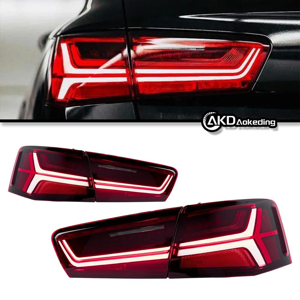 Feux de voiture pour horizon 2012-2015, A6L, Dock C7, Assemblage de feu arrière automatique à LED, M