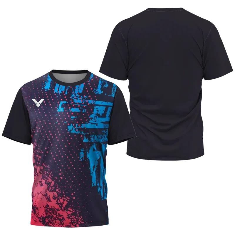 T-shirt respirant de badminton et de tennis, vêtements de sport à la mode pour hommes, haut pour hom