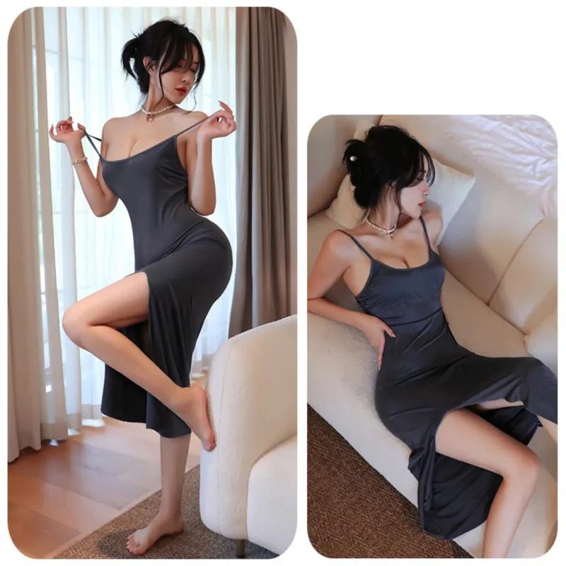 Robe combinaison camisole lisse avec tempérament élégant et coupe ajustée robes décontractées pour f